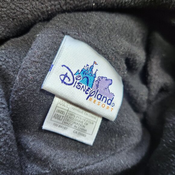 Jester Hat Grumpy Disneyland Resort Black and Red with Ties Adult One Size - Picture 5 of 6